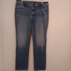 Lauren Jeans Co. Ralph LRL Women's Denim Jeans Size 16 Blue Straight Leg Classic
